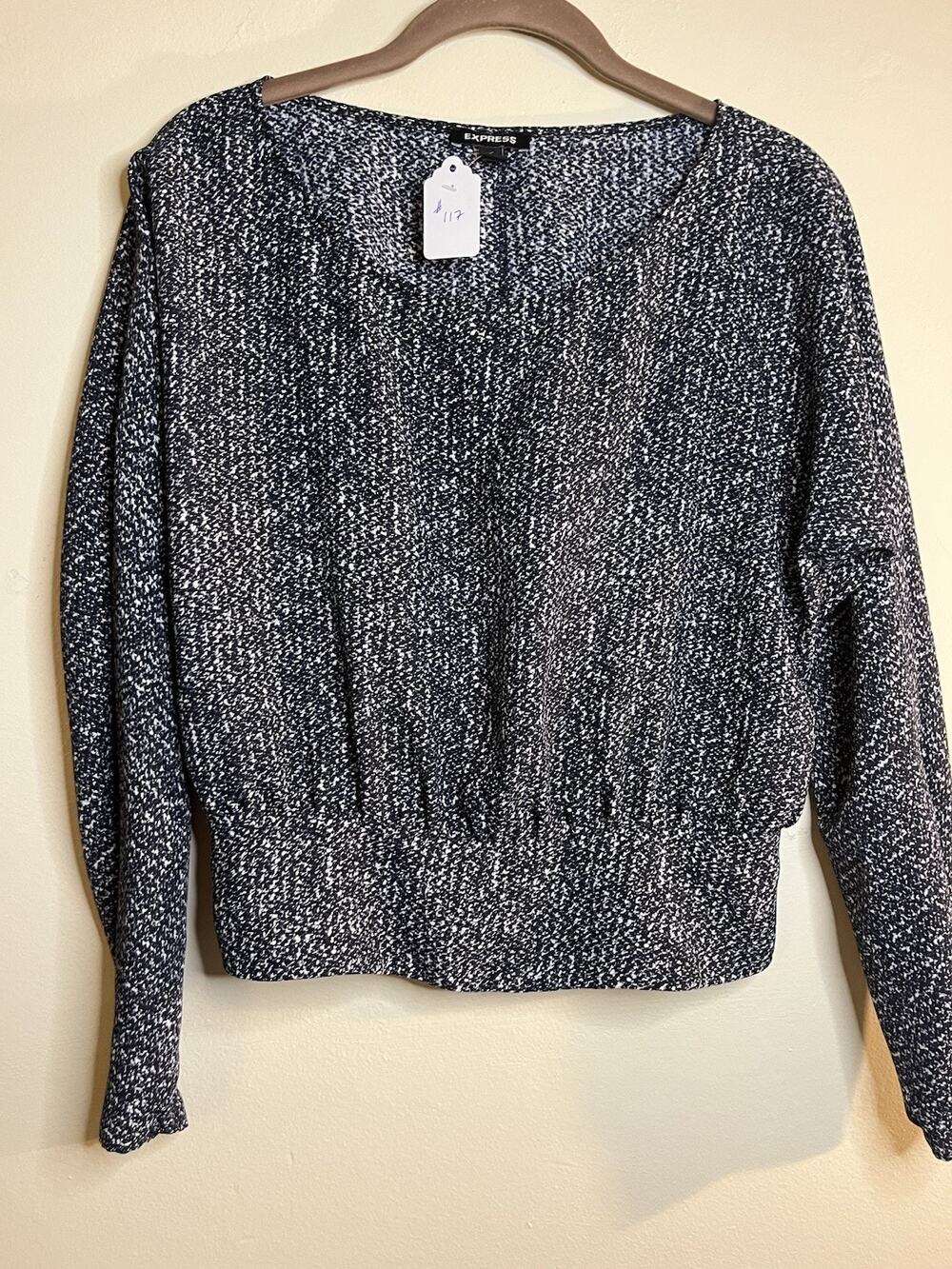 EXPRESS BLOUSE SIZE S WOMENS LONG SLEEVE PULLOVER